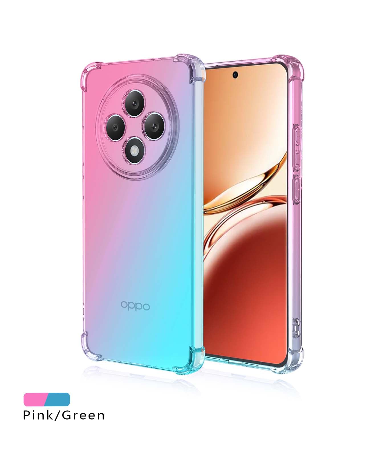 HAOYE Cover Per Oppo Reno 12F/12FS 5G – Custodia In Silicone Morbido Con Fodera In Tessuto, Antigraffio, Viola - 2