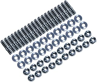 SpeedFactory Titanium B-D Series Oil Pan Stud Hardware Kit - Raw - 20pc. M6x1.0 - Includes Studs, Nuts and Washers