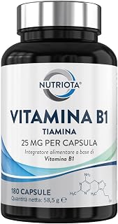 Tiamina vegana da 25 mg in formato semestrale — integrazione quotidiana senza compromessi