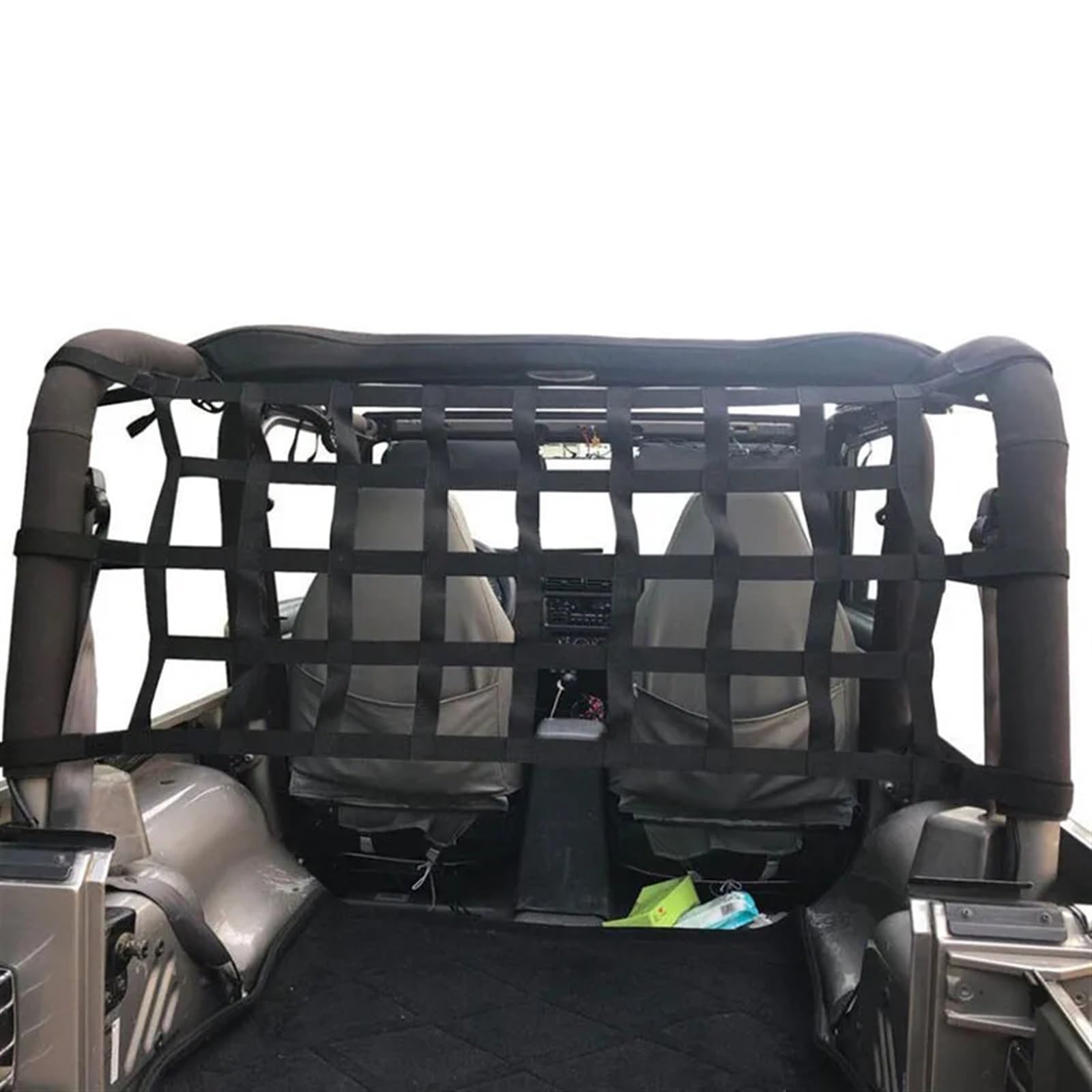 Porte-Bagages Voiture Filet Chargement pour Fenêtre Arrière Filet Rangement Supplémentaire pour Hamac pour Jeep pour Wrangler JL JK TJ YJ Barres de Toit
