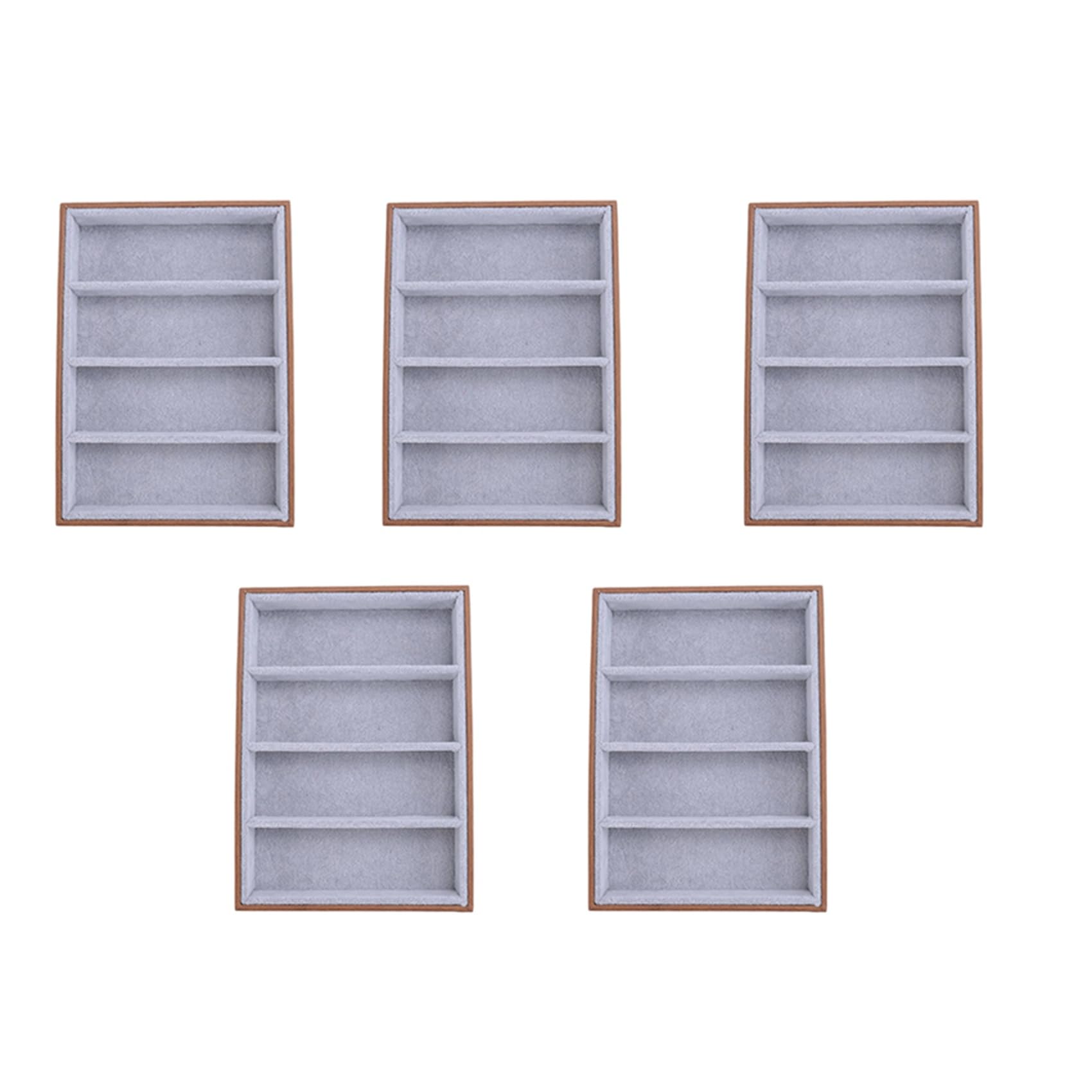 5X Occhiali da Sole Espositore per Occhiali Custodie 4 Griglie Espositore per Occhiali da Sole Espositore per Occhiali Espositore per Gioielli Vassoio - -