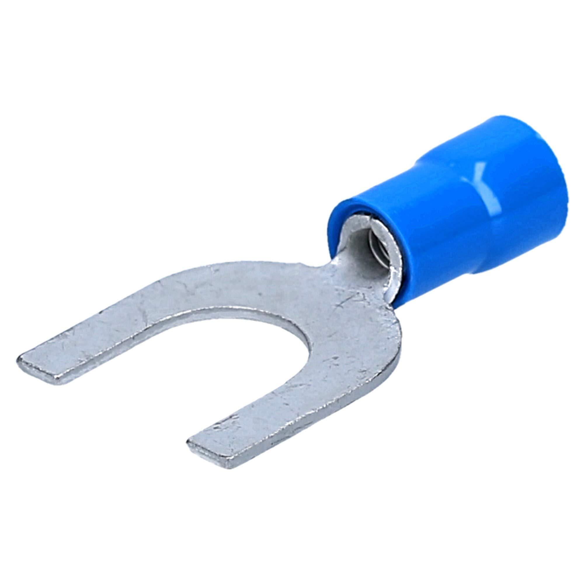 Kalitec - 360 Terminales de Cable Horquilla Aislados, M4-M8, 0,25-6 mm² | Conector de crimpado de cobre para instalaciones eléctricas en coche y hogar. Terminales de presión de alta conductividad.