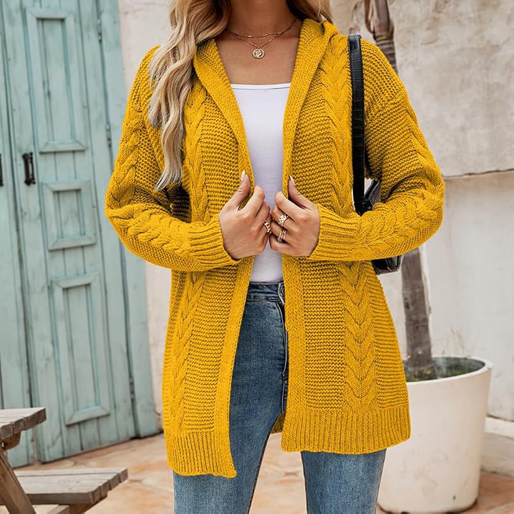 Amazon.com: Women's Chunky Cable Knit Cardigans Long Sleeve Open Amazon.com: Women's Chunky Cable Knit Cardigans Long Sleeve Open