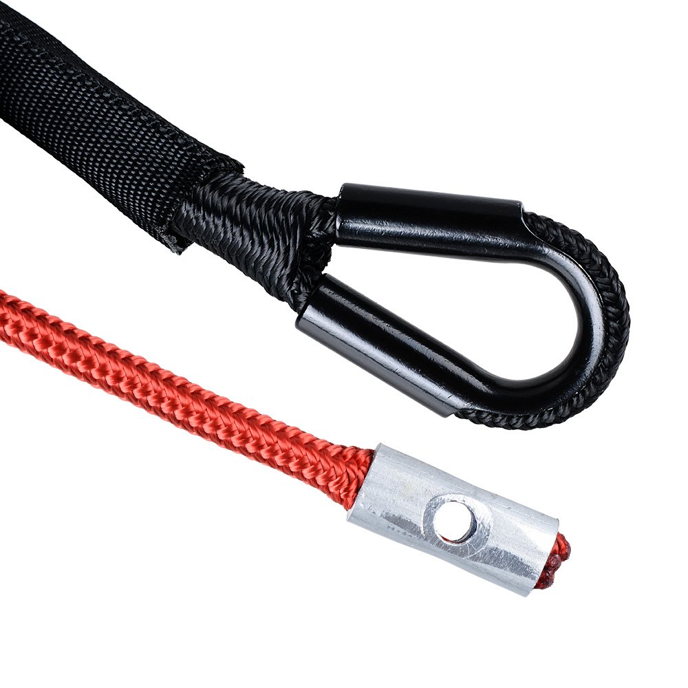 Câble De Treuil Synthétique 15m 5mm - Haute Résistance 3500kg, Gaine Nylon Grise, Pour VTT UTV 4x4