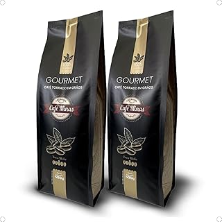 1kg café gourmet torrado em grãos - sul de minas - 100% arabica - t