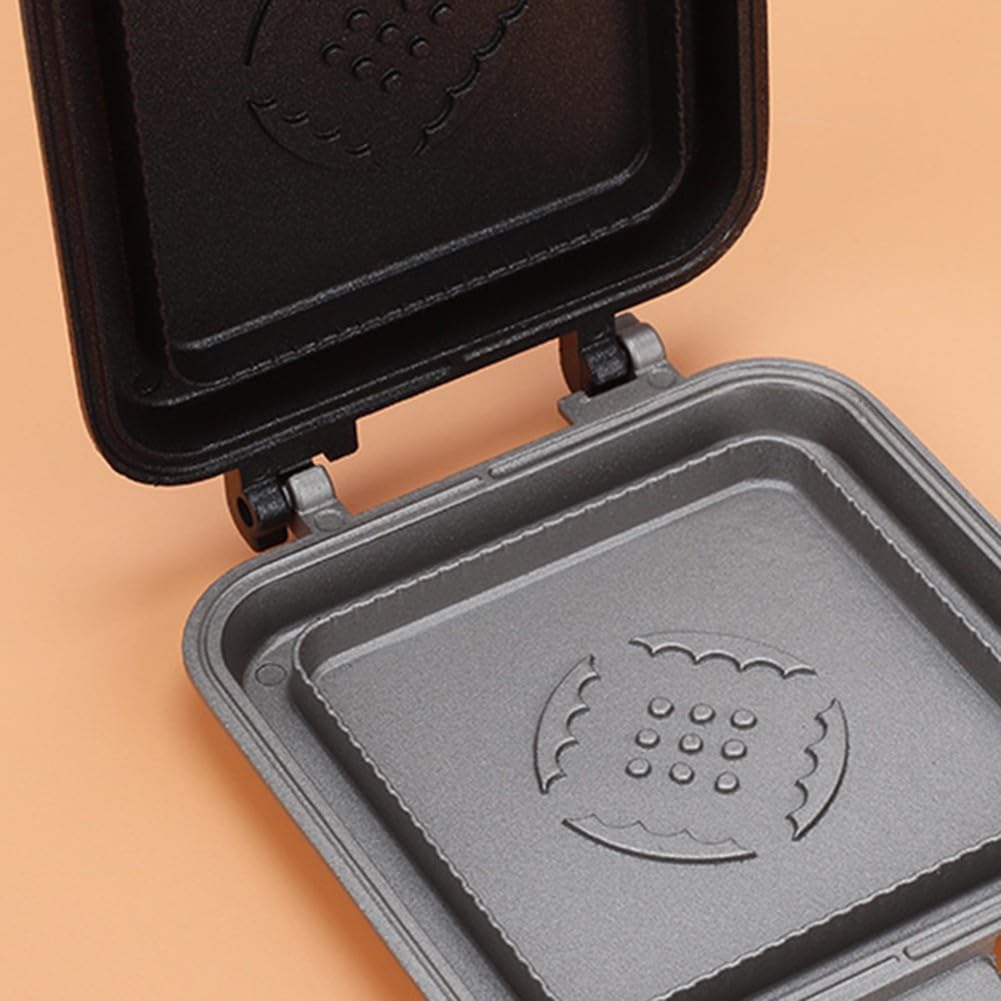 DAZZLEEX Moule à sandwich chaud en fonte – Antiadhésif, double face pour des sandwichs parfaits à chaque fois