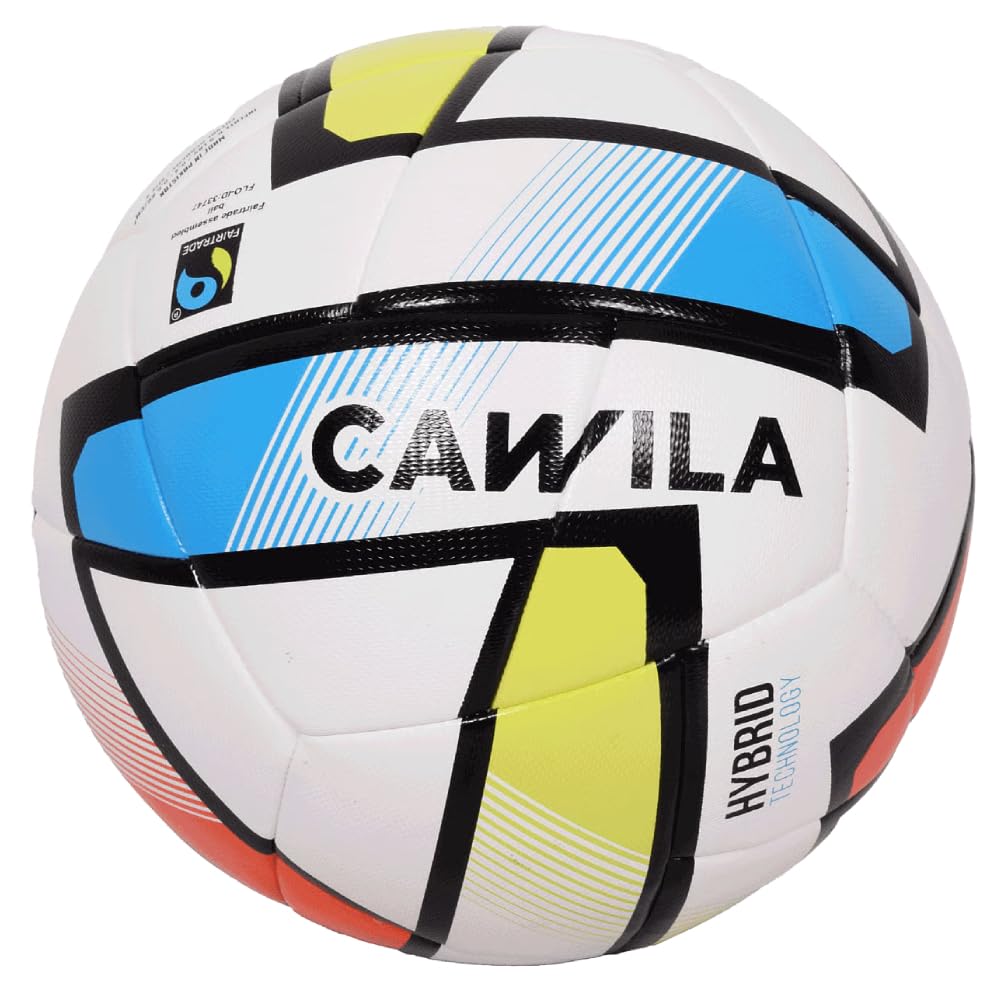 Cawila Academy Futsal Hybrid Größe 4, Fairtrade-zertifizierter Futsalball, Hybrid-Technologie, Indoor Trainings- & Matchball mit reduziertem Sprungverhalten