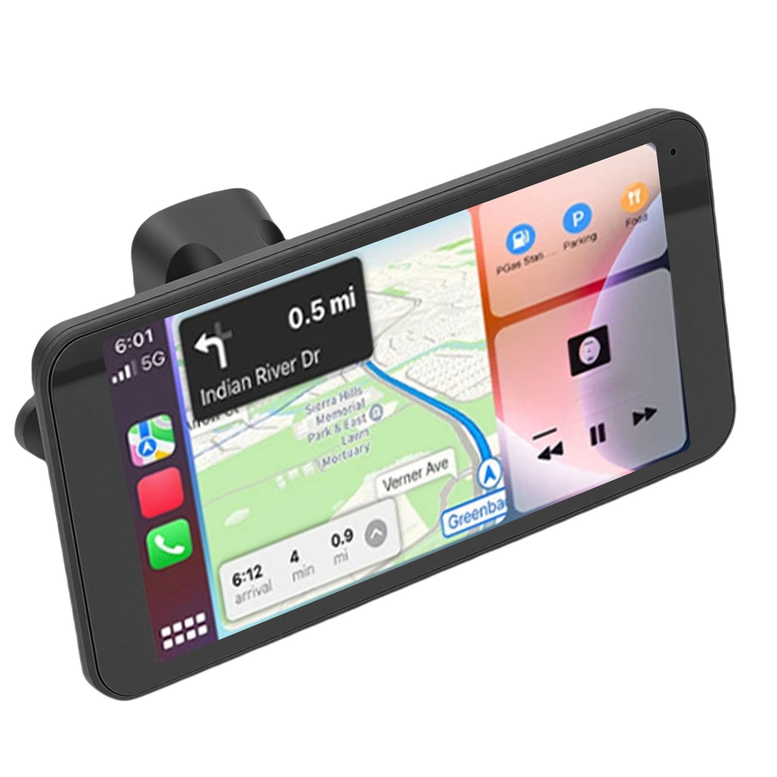 Buachois Kabelloses Auto Stereo mit HD Touchscreen 6.5 Zoll, portabler Auto Bildschirm für Multimedia
