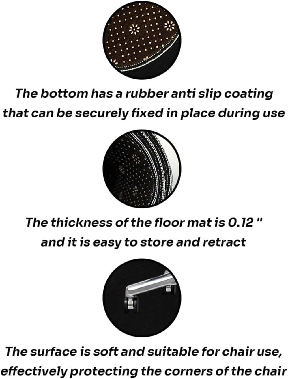 Customized Office Chair Mat for Hardwood Floor 36"x48" Inches Custom Gaming Chair Mats Add Your Photo Text Image Logo Personalized Rectanglar Chair Rug for Office Home Peru