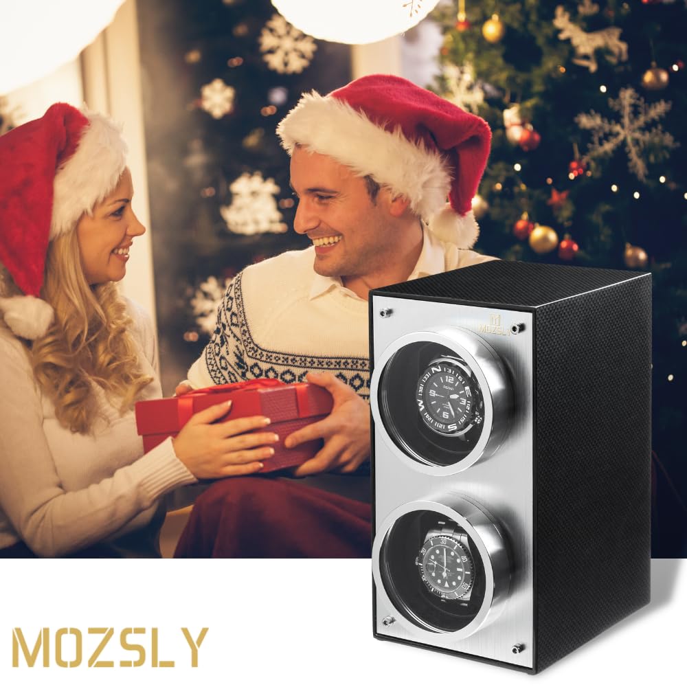 MOZSLY Doppio caricatore per orologi automatici con motore silenzioso