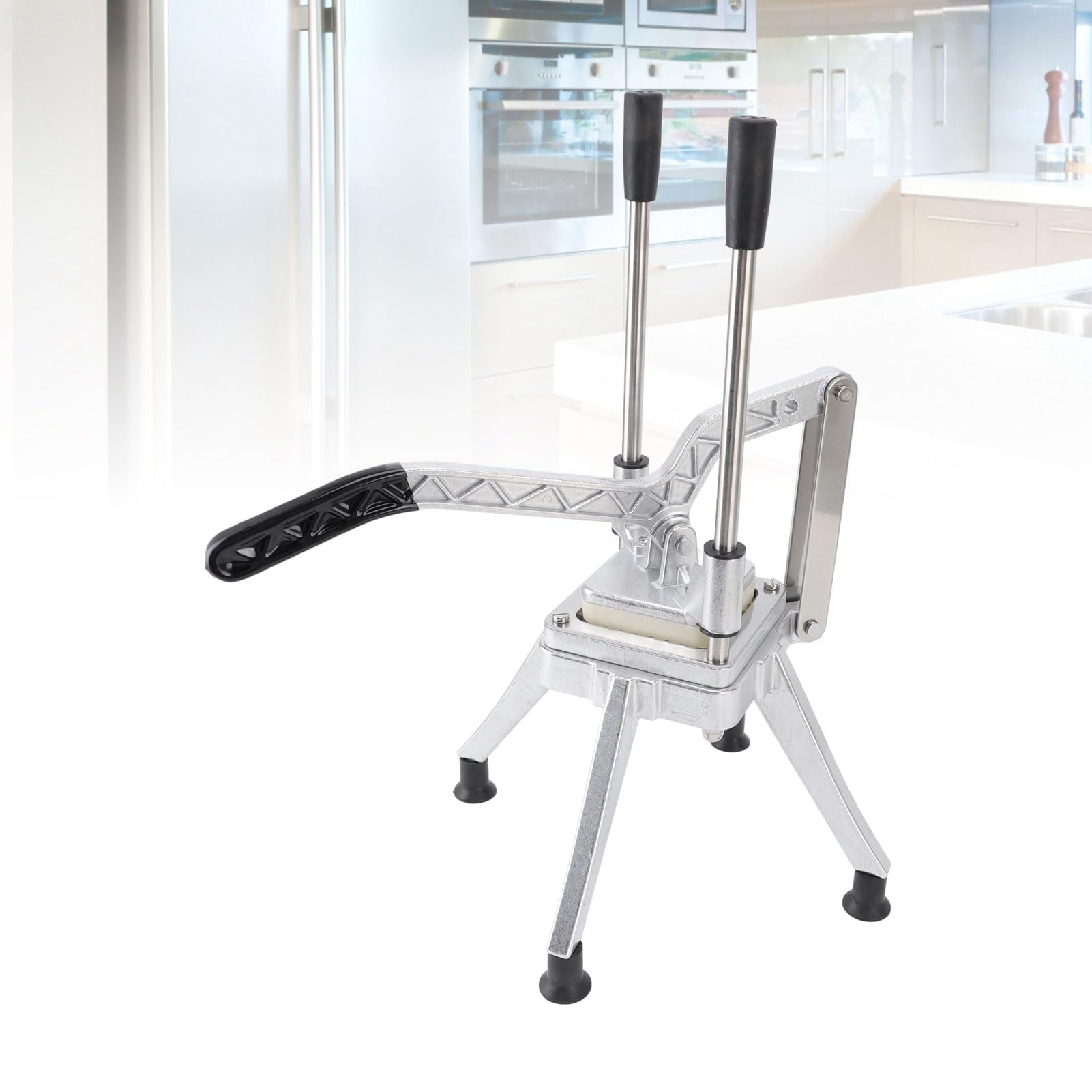 Generic Chopper de Vegetales, Cortador de Cebolla Fría Francés con 3 Cuchillas Reemplazo Aluminio Aleado Cortador Vegetales Dicer para Restaurantes Cocina en el Hogar