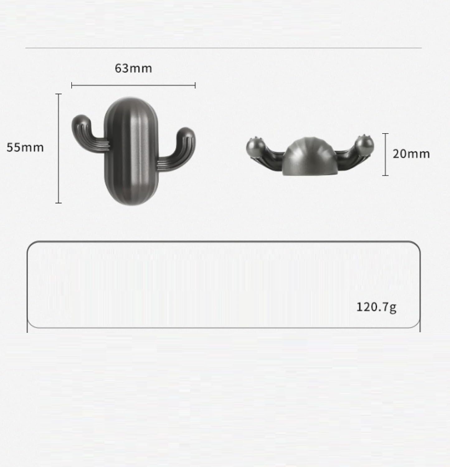 Wall Hook，Door Hook, Coat Hooks 2Pcs Cactus Shape Bedroom Wardrobe Clothes Hook Zinc Alloy Clothes Bathroom Door Wall Hook Red(Green)