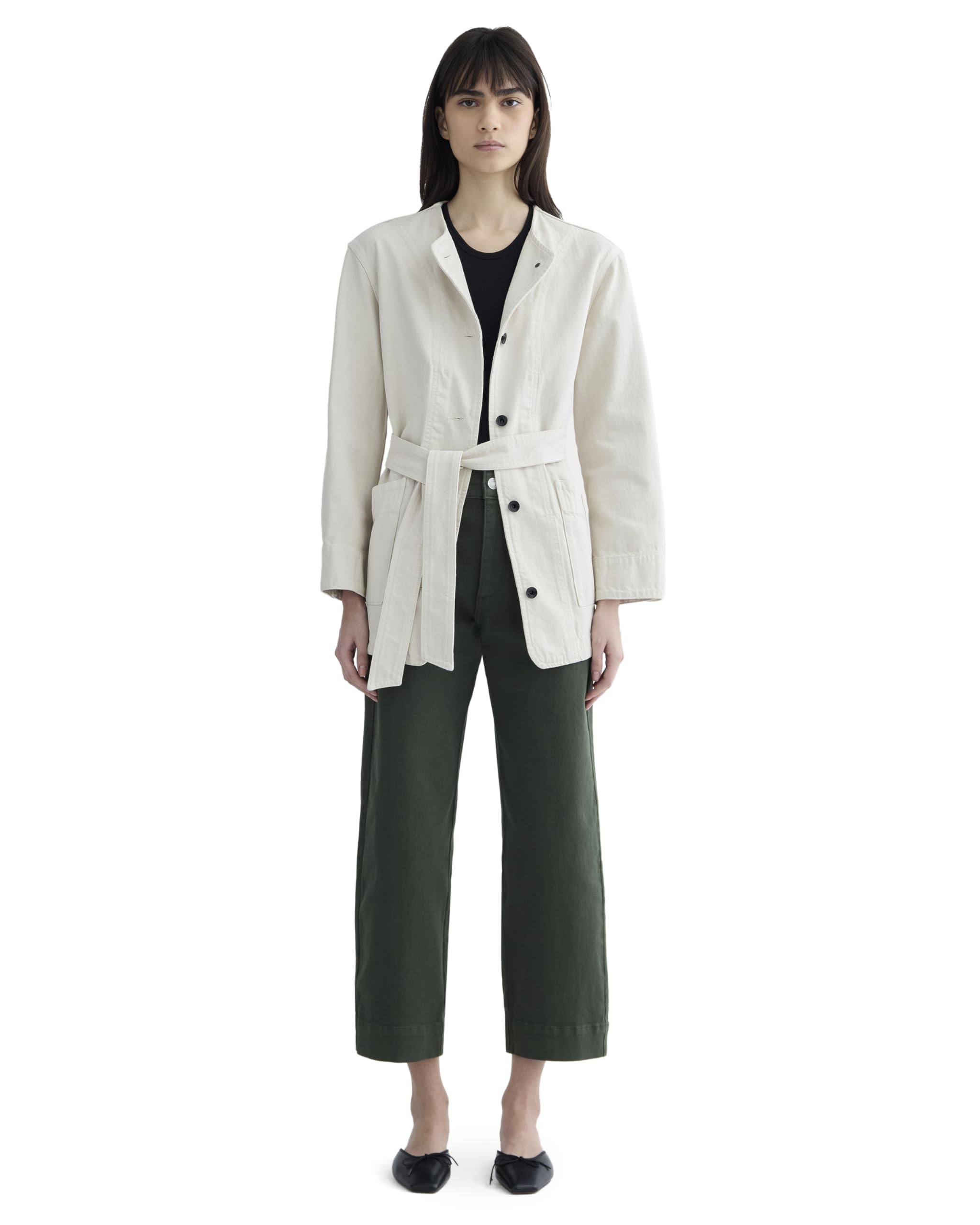 Everlane Women's Utility Straight-Leg Pant in Organic Cotton Twill
