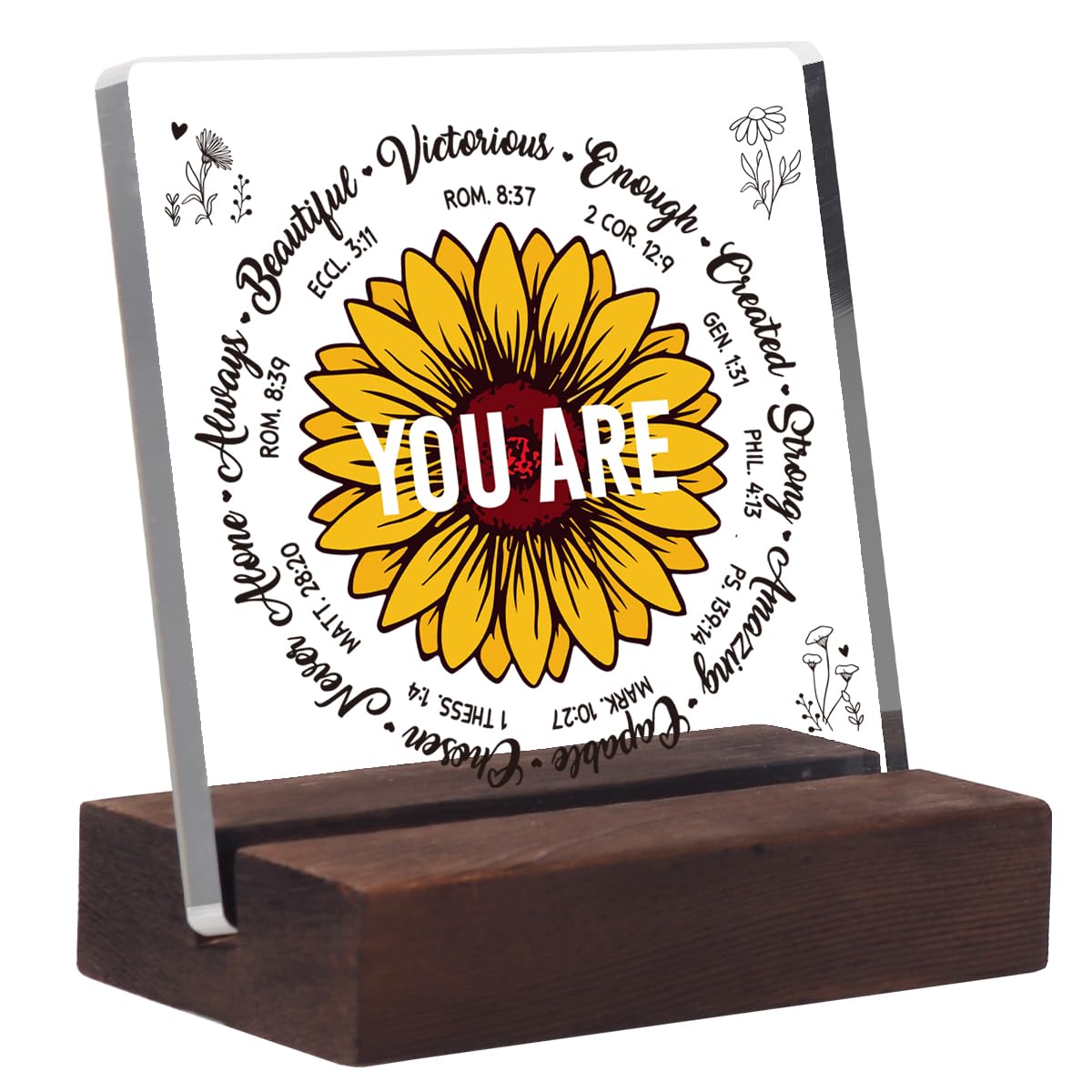 OCCdesign Christian Gifts for Women Birthday Gifts Religious Inspiration Gifts for Women Spiritual Catholic Gifts for Women Her Coworker Sister Friends Female Christian Home Office Desk Signs Plaque