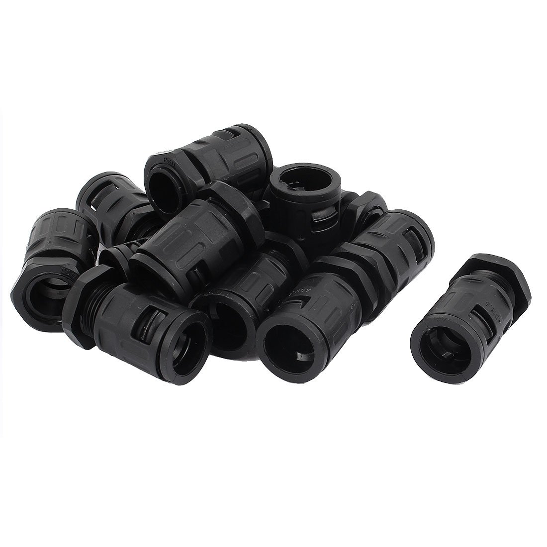 Tubo flexible de plástico corrugado y conector G3041VIX-5216HL negro