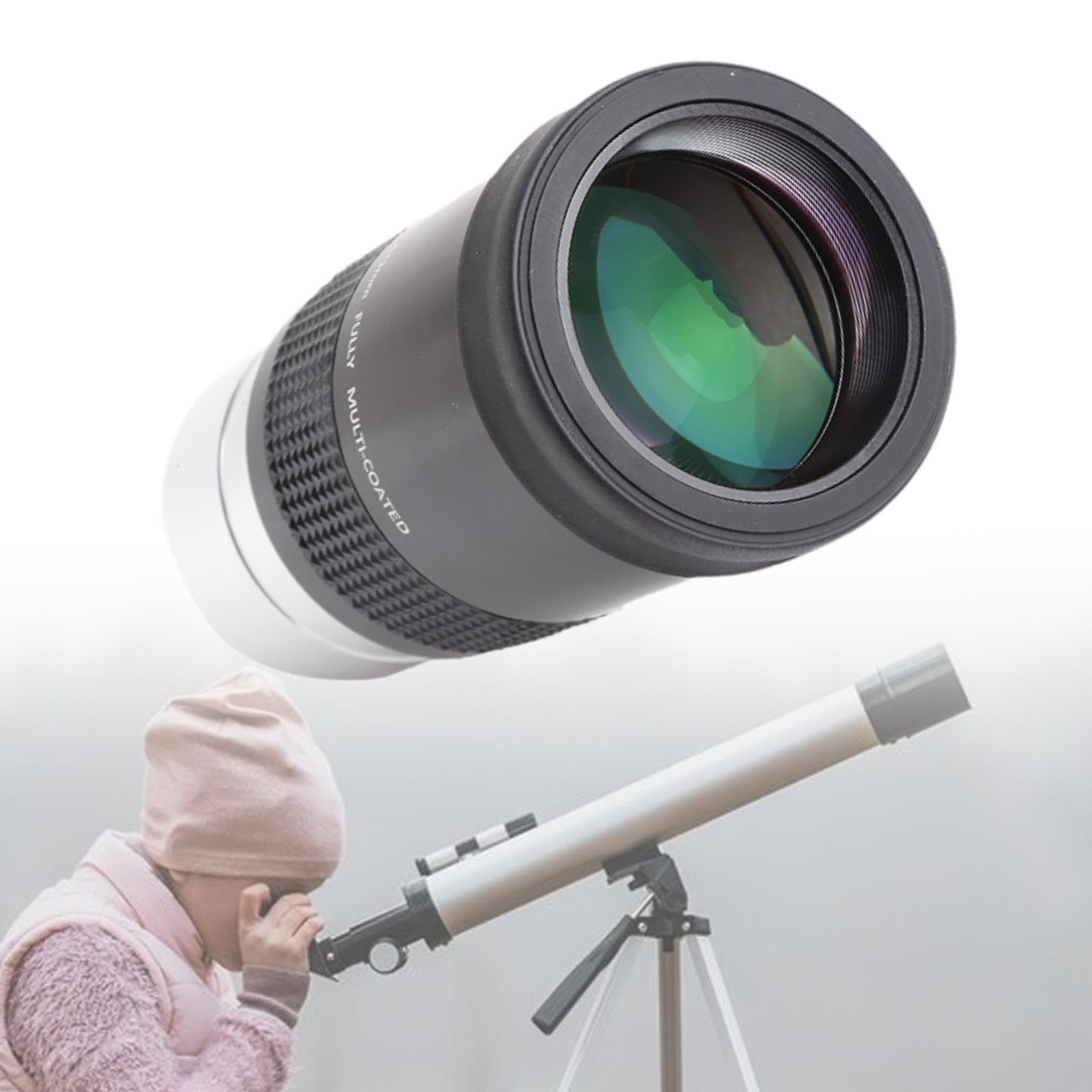 Oculaire de Télescope de 2 Pouces de Qualité Supérieure, Protection Oculaire en Caoutchouc pour Une Expérience Visuelle Améliorée, 40MM