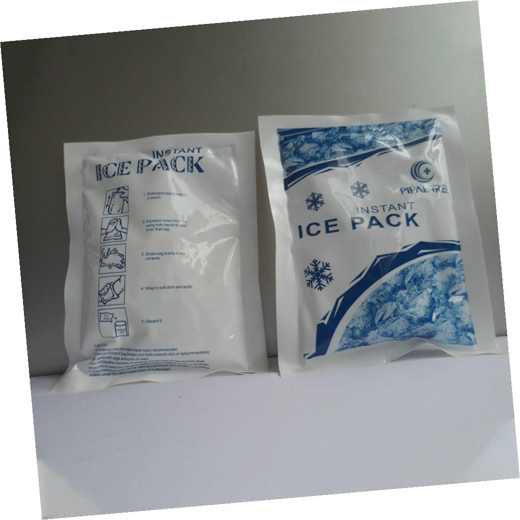 Anneome 8 Stück Teiliges Einweg Eisbeutel für Sofortkühlung Multifunktionale Kühlpacks für Drinnen und Draußen bei Verletzungen Unterwegs für Getränke