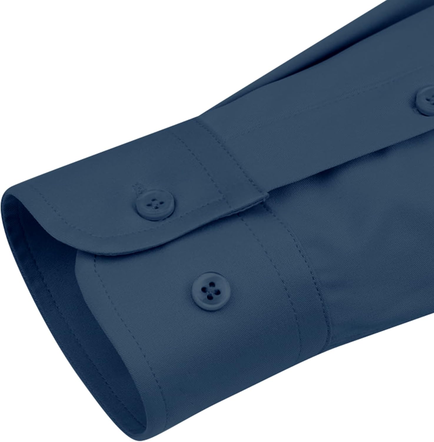 siliteelon Womens Classic-Fit Dress Shirts Long Sleeve Button Down Wrinkle-Free Stretch Solid Casual Work Office Blouse Top - Image 6