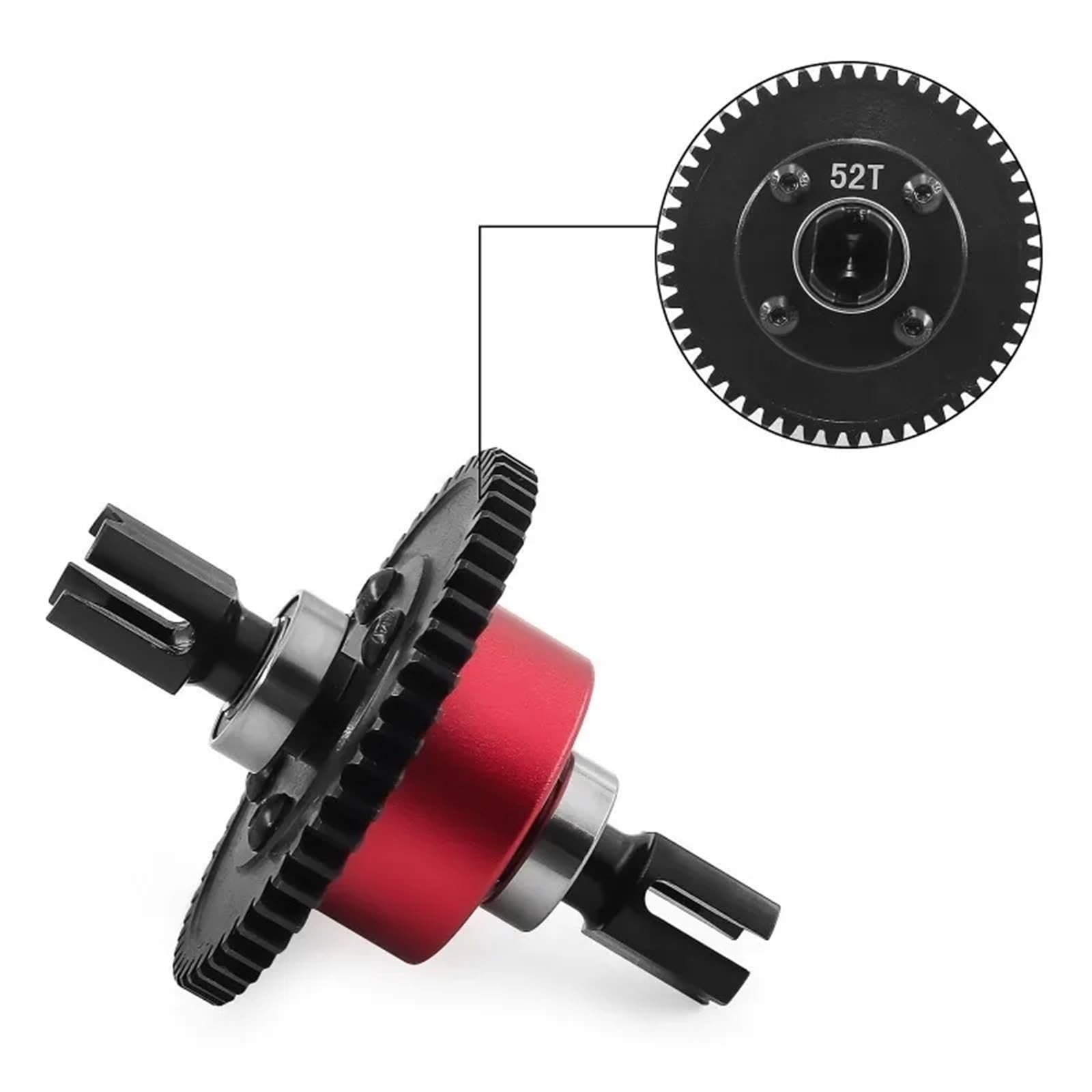 Pour Arrma Pour Kraton Pour Senton Pour Talion Pour Typhon Pour Outcast AR310429 1/8 52T 1M Engrenage Différentiel Central Pièces RC RC Voitures Modèles