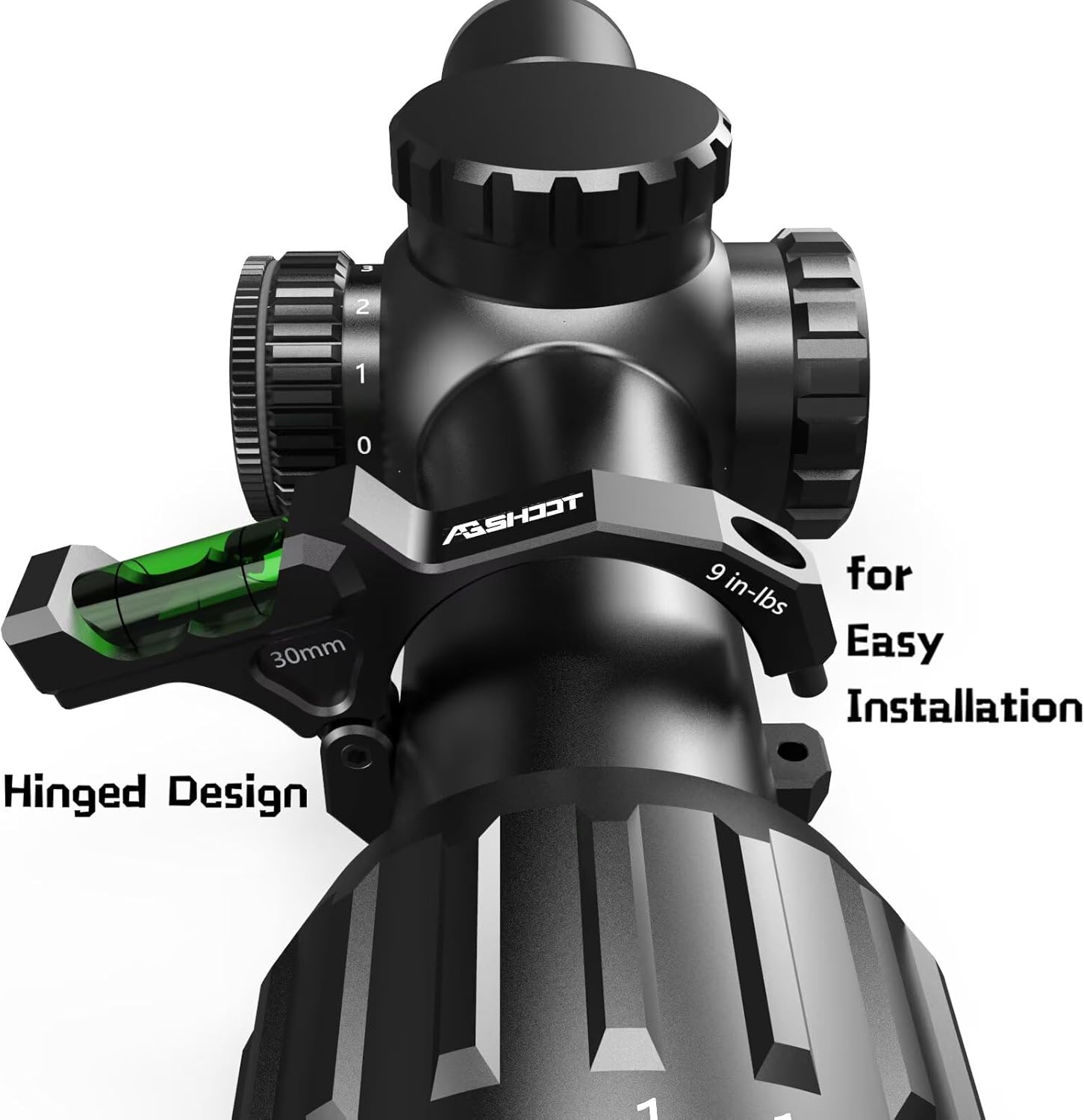 Precision Scope Bubble Level, Anti-Cant Level Bubble for Long Range Shooting & Competition | 25.4/30/34/35mm Tube