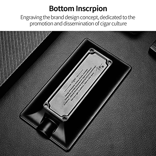 Cigarloong Cigar Ashtray, Single Metal Durable Ash Tray For Home And Office Use (Black) #TOP3