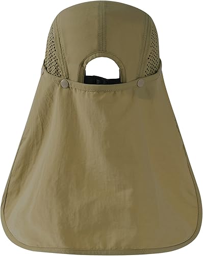 Miniatura 2 de BASSDASH Gorra de béisbol plegable UPF 50+ con solapa extraíble para el cuello, portátil, para hombres y mujeres, golf, senderismo