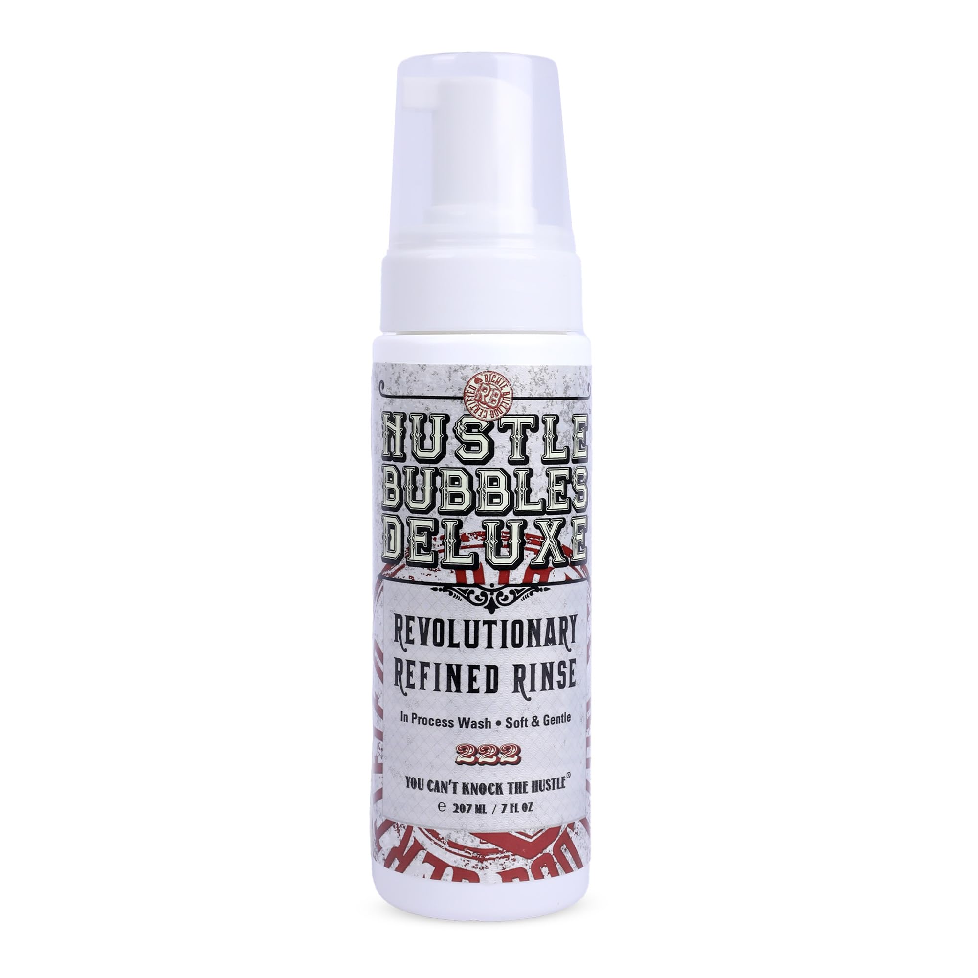 Hustle Bubbles Deluxe Mousse Detergente 207ml – Schiuma detergente per tatuaggi e cura delicata della pelle – Lenisce durante e dopo il tatuaggio – Rimuove sebo, sporco e sangue – Vegano, senza alcool