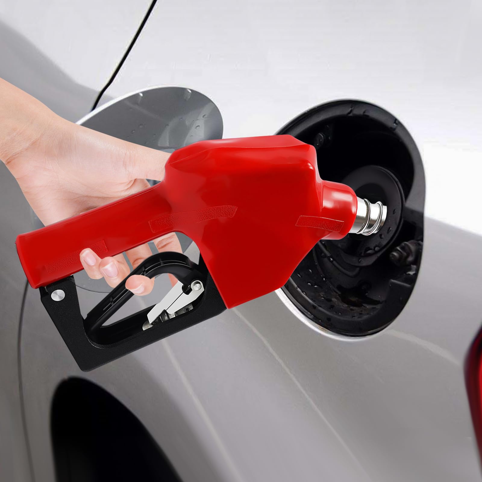 Pompa diesel, pompa per carburante 12 V, pompa per olio, pompa gasolio autoadescante con pistola di erogazione e tubo flessibile, pompa di aspirazione 3600 giri/min, per benzina, olio motore, acqua