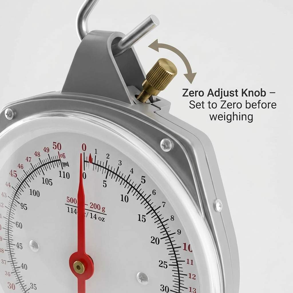 Precision Hanging Scale - 110lbs Capacity -4
