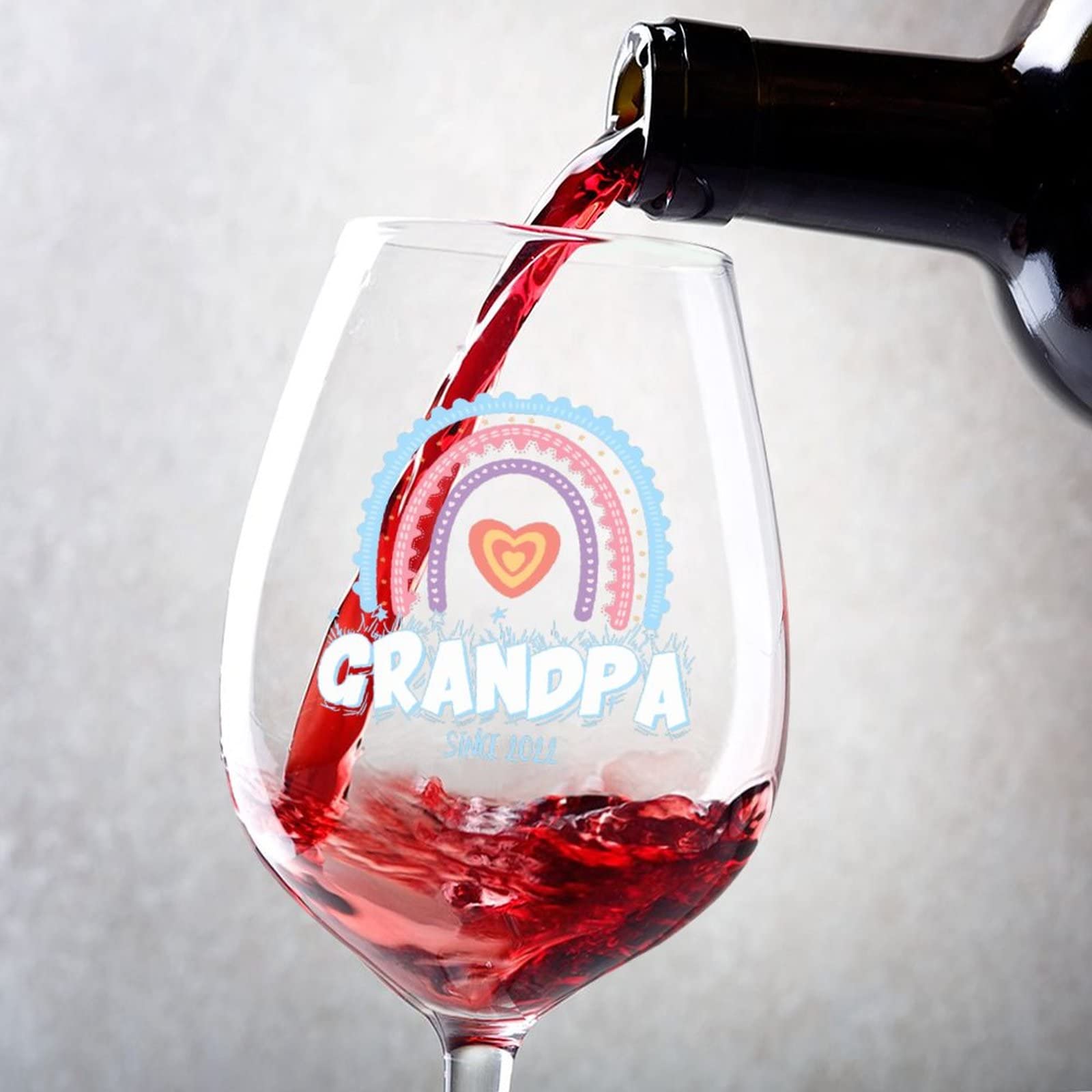 Verres à vin rouge personnalisés le cadeau de mariage et d'anniversaire idéal pour couple