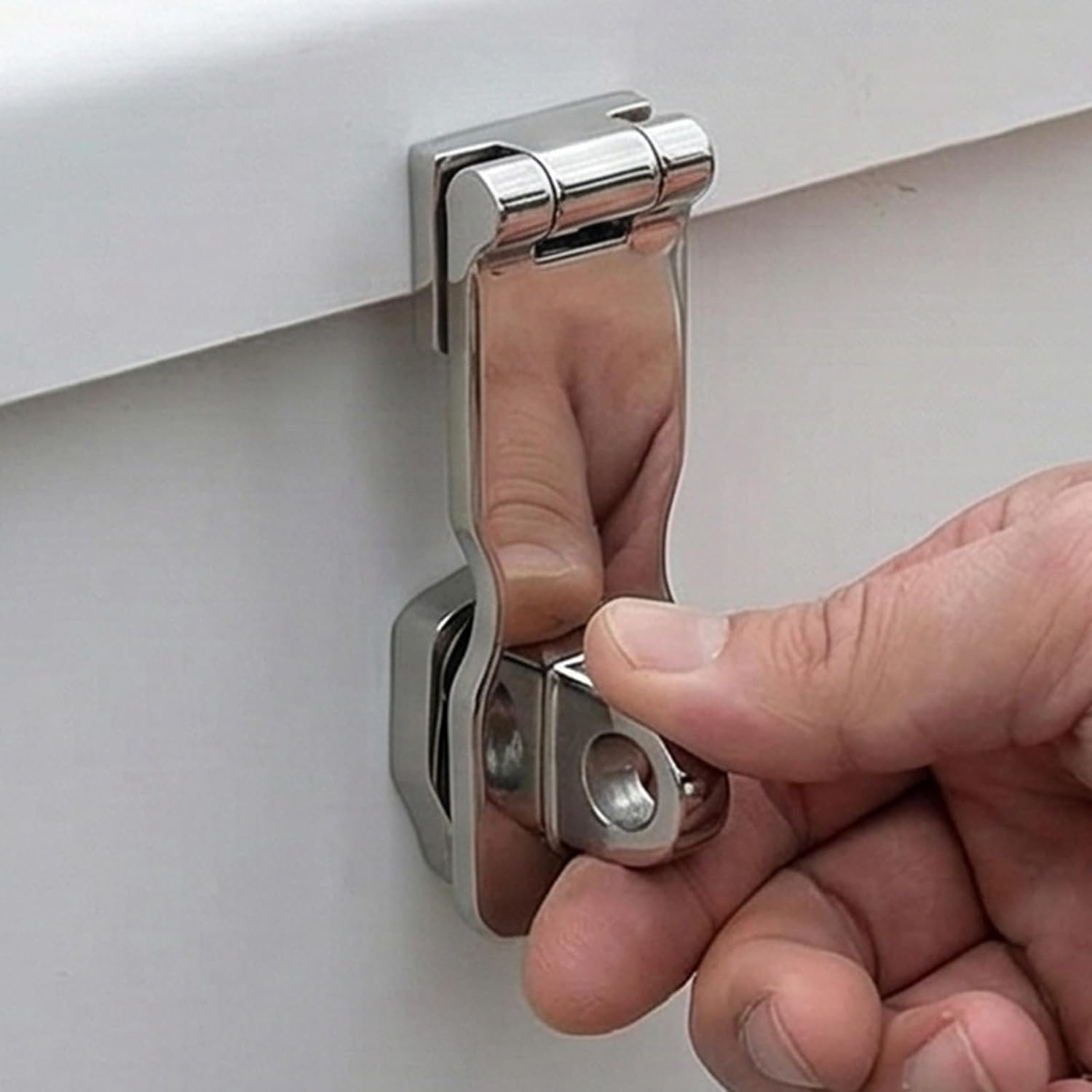 2Pcs Heavy Duty Rustproof 3in Swivels Hasp Marine Grade Stainless Steel Door Hasps with Turning Padlock Eye Mount Marine Grade Stainless Steel Door Hasps Heavy Duty Rustproof Swivels Eye