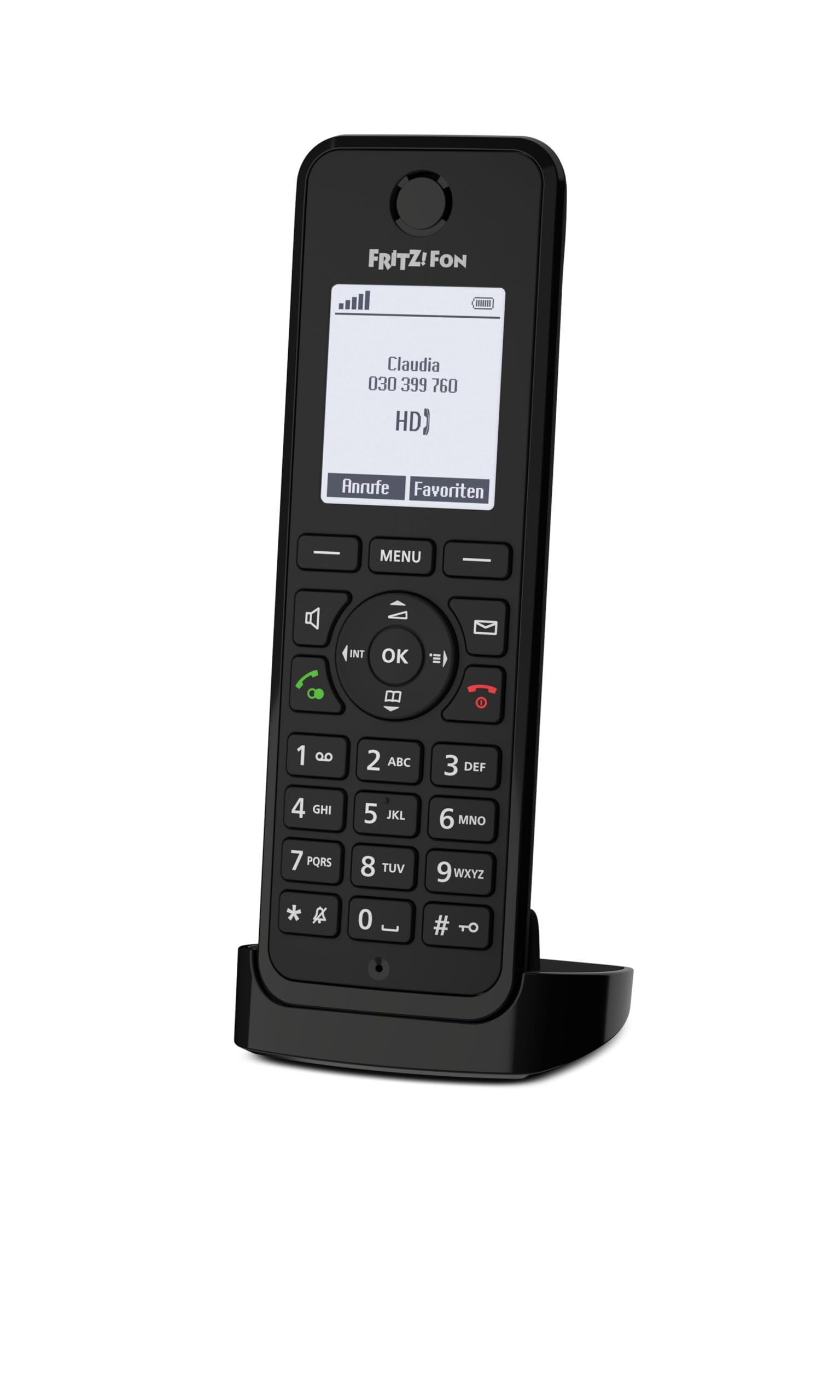 AVM FRITZ! Fon M3 DECT-Telefon schnurloses Erweiterungshandgerät schwarz