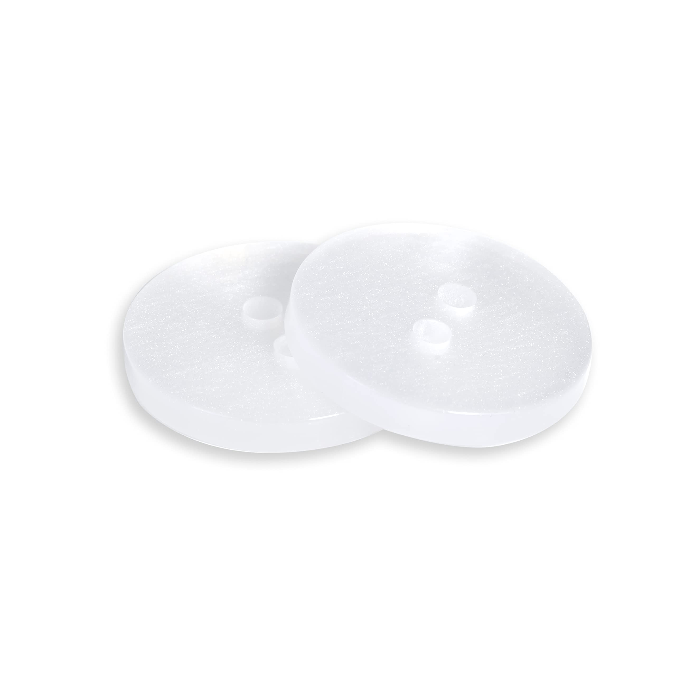 Dritz, Perles blanches, 17 mm, 15 boutons de ceinture