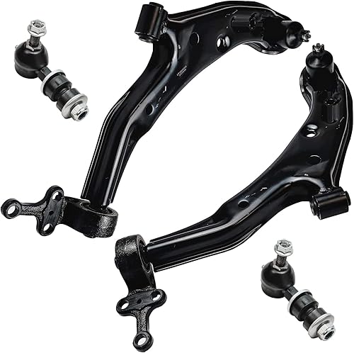 Miniatura 173 de Detroit Axle - Kit de brazos de control frontal RWD para Chrysler 300 Dodge Challenger Charger Magnum, 2 brazos de control superiores 2 rótulas