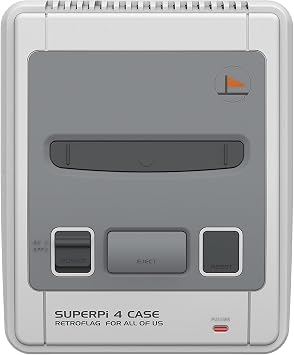 Retroflag Raspberry Pi Case, SUPERPi Case with Functional Power Button and Safety Shutdown for Raspberry Pi4 J Case