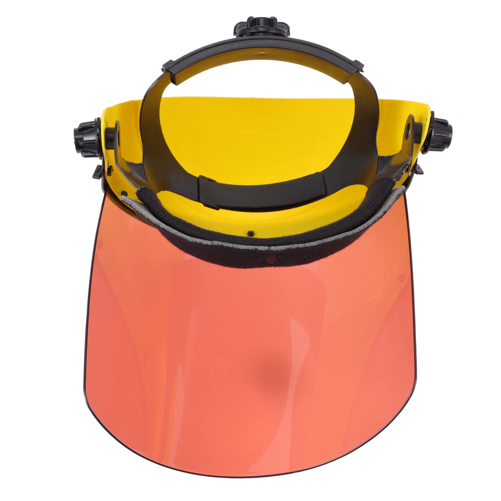 NUOBESTY Leichte Schweißerschutz Gesichtsmaske aus PC und PVC mit Kopfhalterung Schützt vor Staub und Spritzern für Bau und Heimwerkerarbeiten