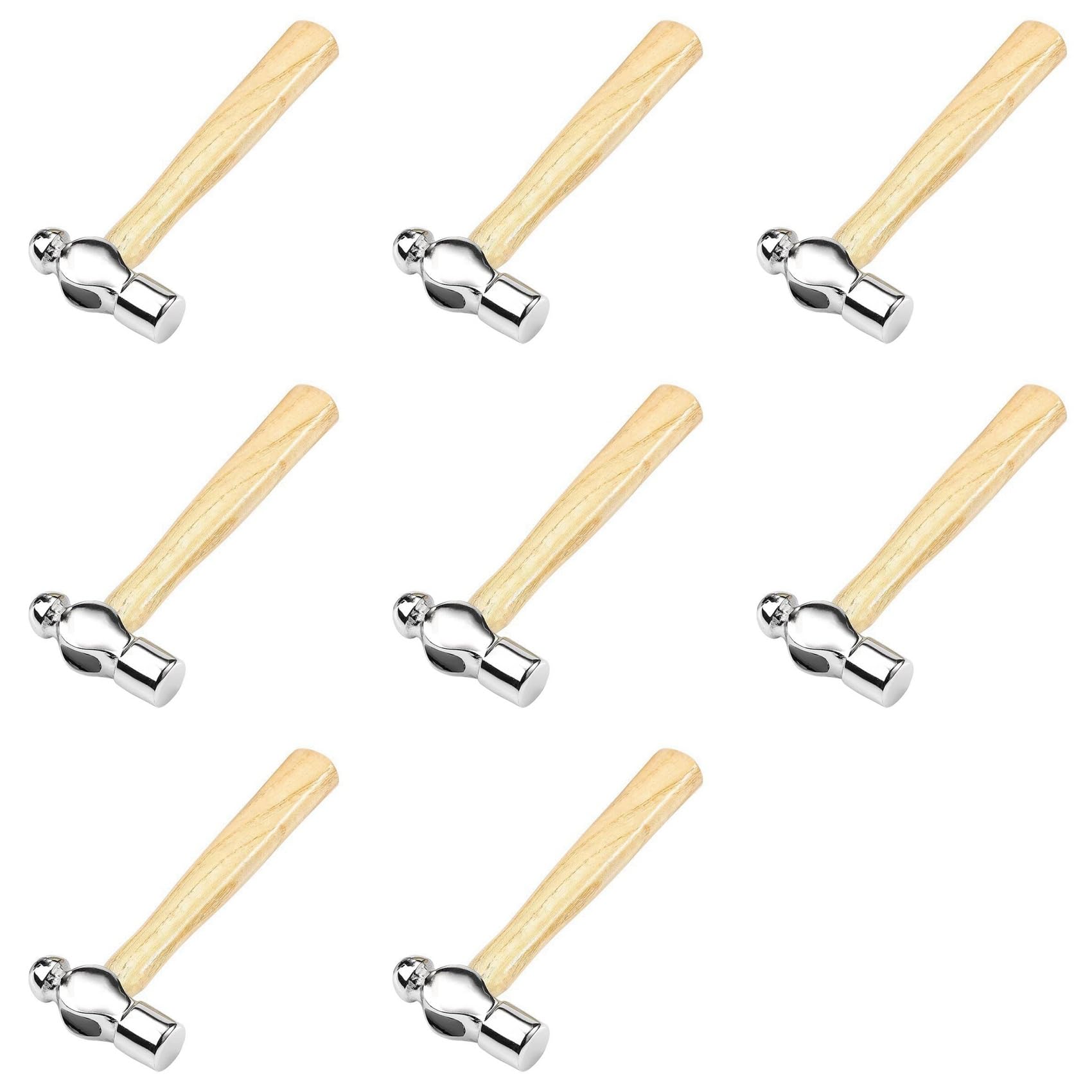 Jnchdghwa As Shown 8X Wooden Handle Round Hammer Home Installation Small Hammer Walnut Hammer 0.25P Woodworking Hammer Mini Hammer