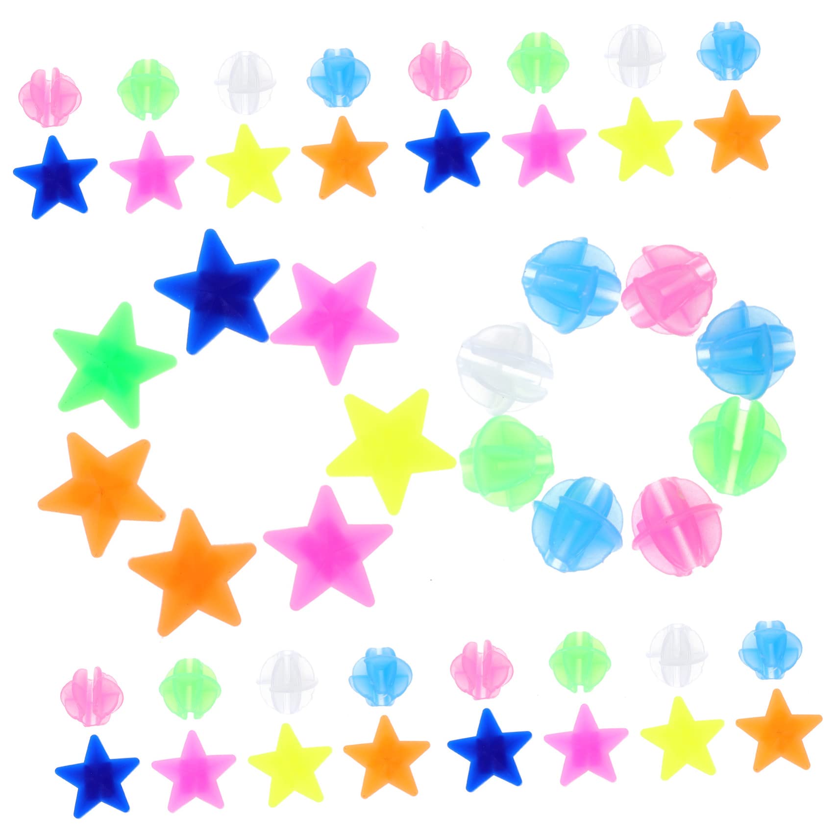 Totority Bike Wheel Decor for Boys and Girls 72pcs Plastic Bike Spoke Beads Easy Install