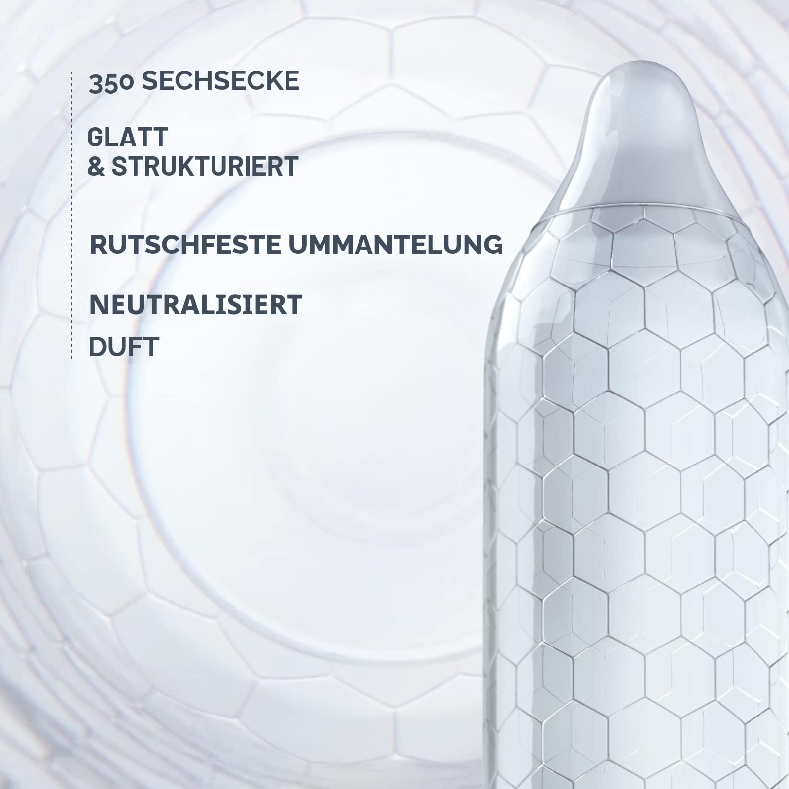 LELO HEX Original Ultradünne Kondome mit Größerer Stärke, Kondome für Männer, 54 mm im Durchmesser (36-Packung)
