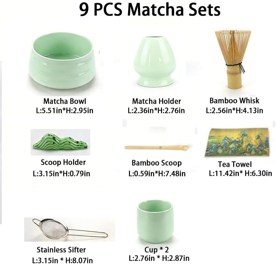 Minimalist Ceramic Matcha Set, Authentic Japanese Style Complete Kit for Home Tea Ceremony