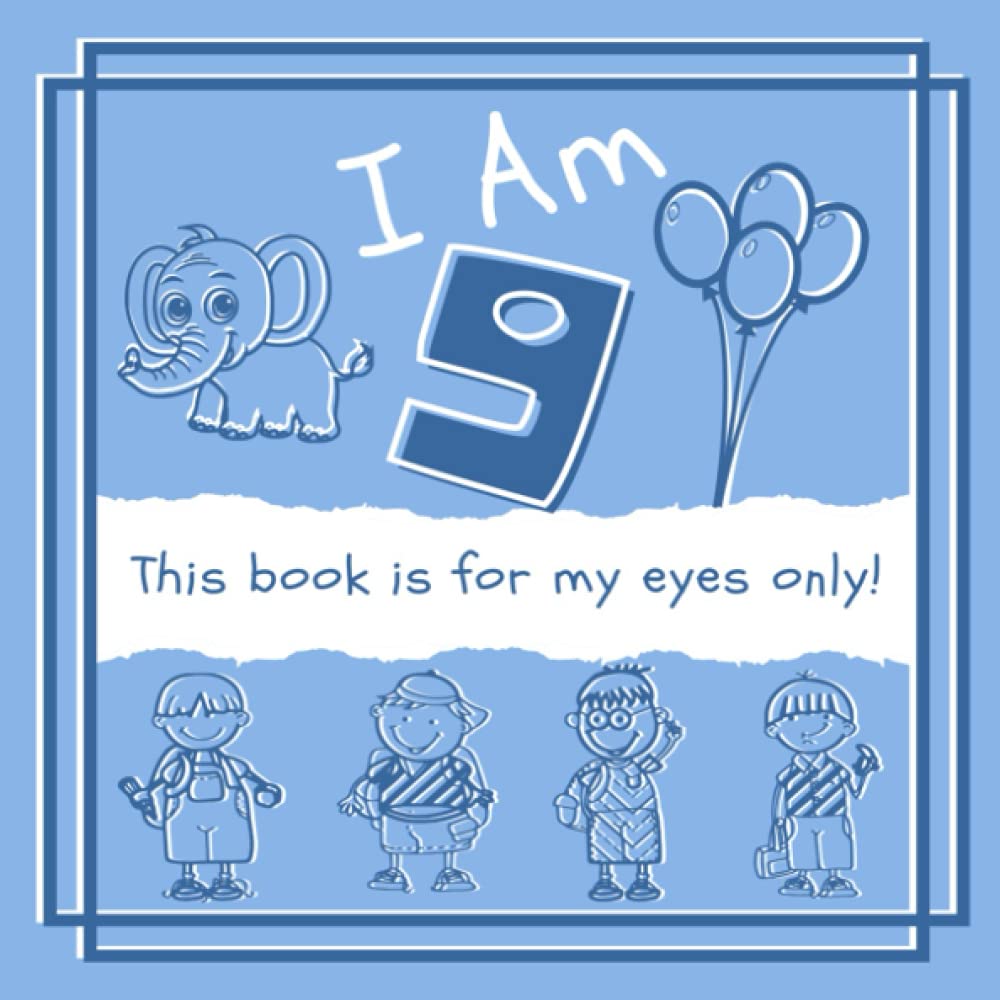 9 Year Old Boys Notebook and sketchbook: An 8.25” x 8.25” notepad and sketchbook with alternate lined and blank pages.