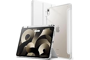 JETech Case for iPad: Transparent, Protective, with Pencil Holder and Auto Sleep/Wake Feature
