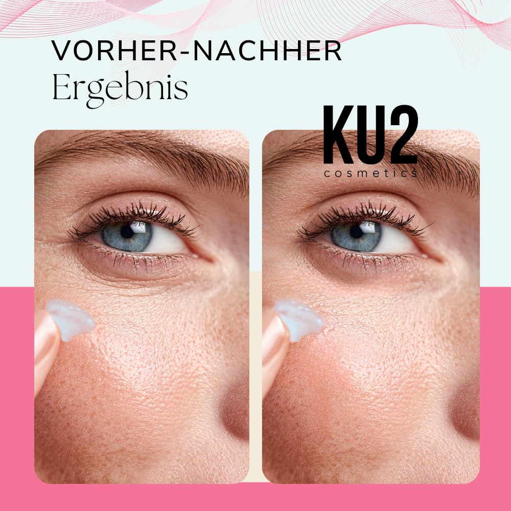 KU2 Cosmetics Retinol Augencreme, 30 ml | Augenringe entfernen, Falten reduzieren, hochwirksame Anti-Aging Gesichtspflege, Retinol Augenpflege