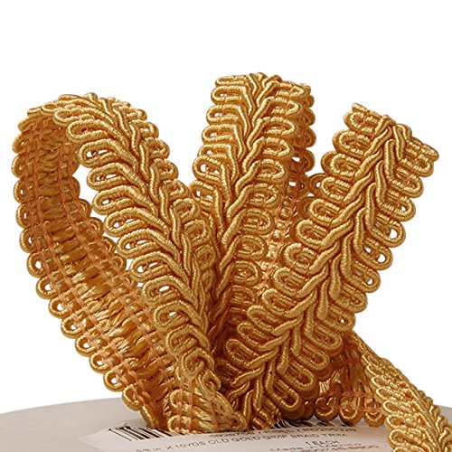 Old Gold Gimp Braid Trim 3/8" X 10 Yards
