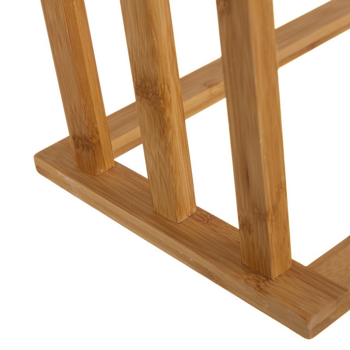 Toallero múltiple Natural de Madera de bambú de 40x24x82 cm - LOLAhome