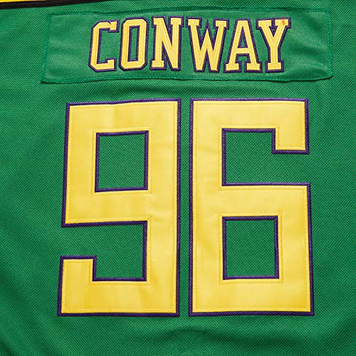 Image of Mighty Ducks jersey Movie Ice Hockey Jersey S-XXL Charlie Conway #96 Adam Banks #99, 90S Hip Hop Clothing for Party