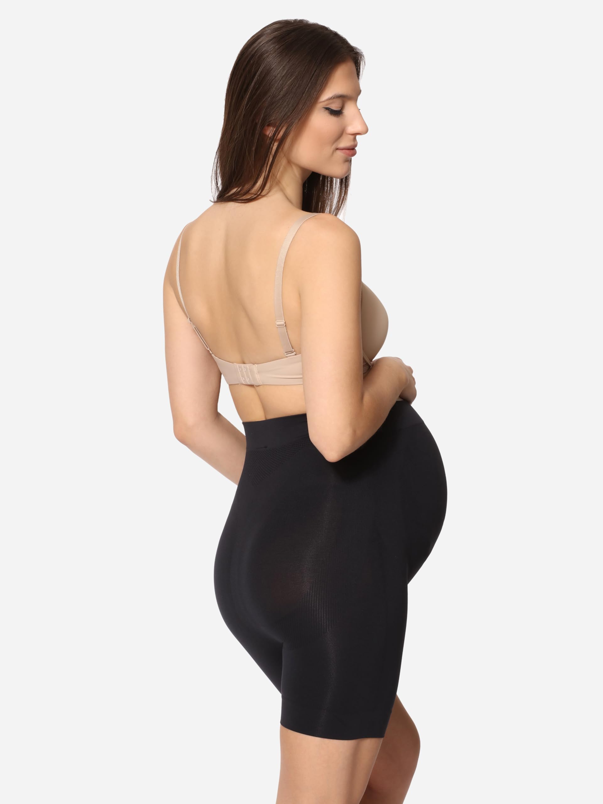 Be Mammy Shorts de Maternité pour Femmes avec Taille Haute sans Coutures Latérales Lingerie de Grossesse Maternité Vêtements 06 15 - 4