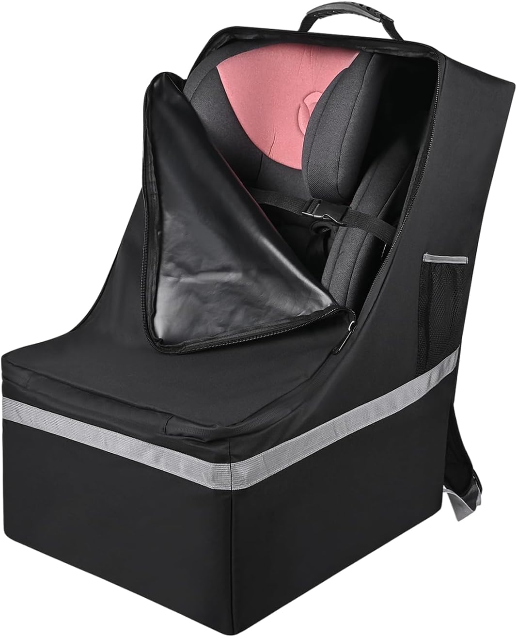 Zohzo Car Seat Travel Bag Adjustable Padded Backpack for