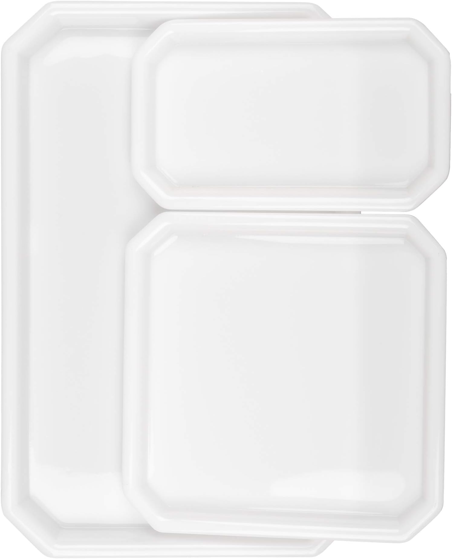 Snack Serving Platter Tray Octagonal Design (Large, Medium and Small, Set of 3)