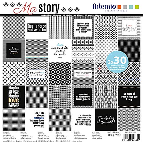 Artemio Blocco di 30 x 2 Fogli My Story 30 x 30 cm...